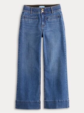Draper James High-Rise Wide-Leg Jeans Size 14